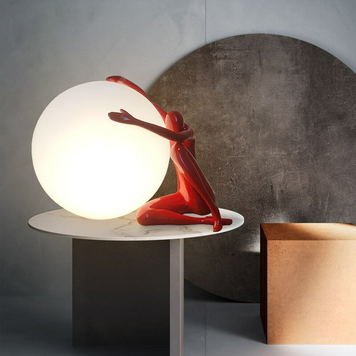 Humanoid Sculpture Decorative Table Lamp