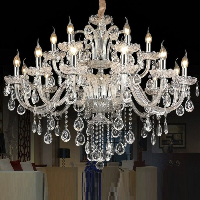 15 Arms Crystal Chandelier Lamp
