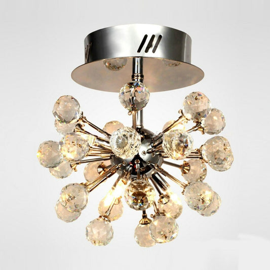 Diamond Design Crystals Ceiling Light Fixture