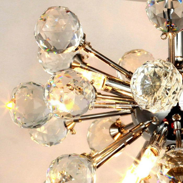 Diamond Design Crystals Ceiling Light Fixture