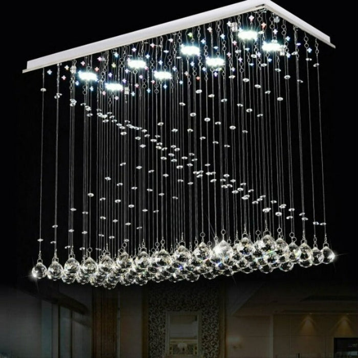 Hanging Clear Crystal Balls Ceiling Light