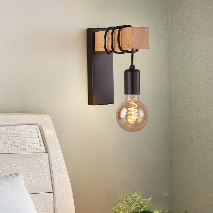 Modern Minimalist Indoor Wall Light Wood Wall Lamp