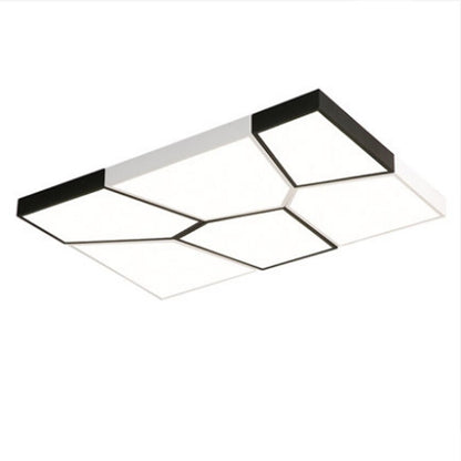 Creative Geometric Black And White Ceiling Lamp