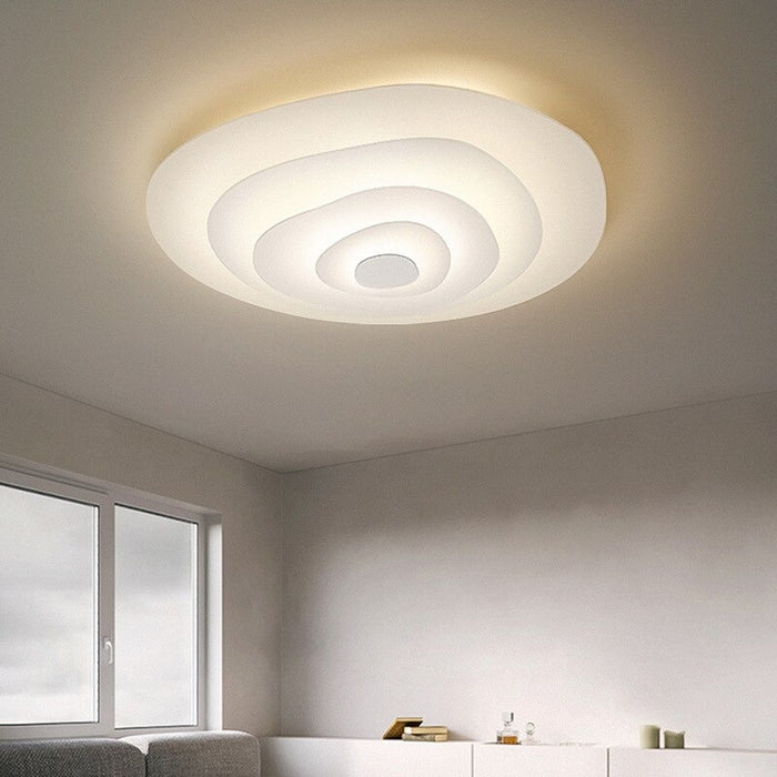 Modern Minimalist White Metal Ceiling Lamp