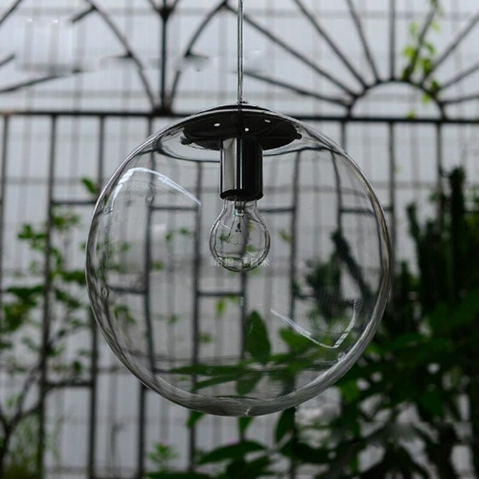 Transparent Glass Ball Pendant Lamp