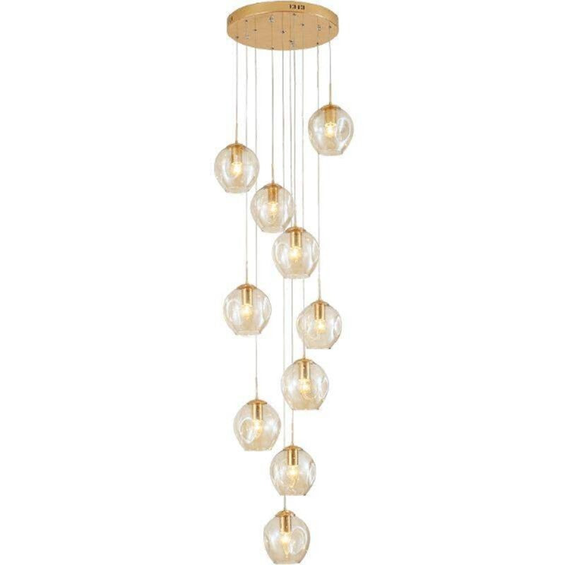 Modern Glass Bean Chandelier