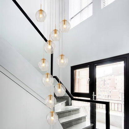 Modern Glass Bean Chandelier