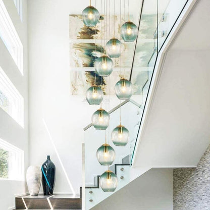 Modern Glass Bean Chandelier