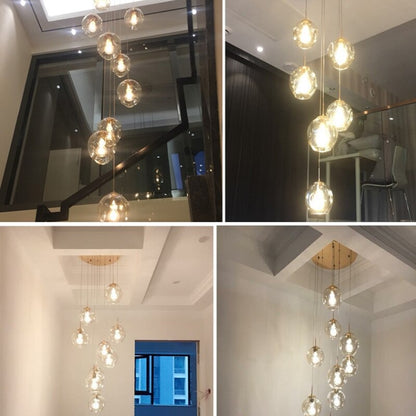 Modern Glass Bean Chandelier