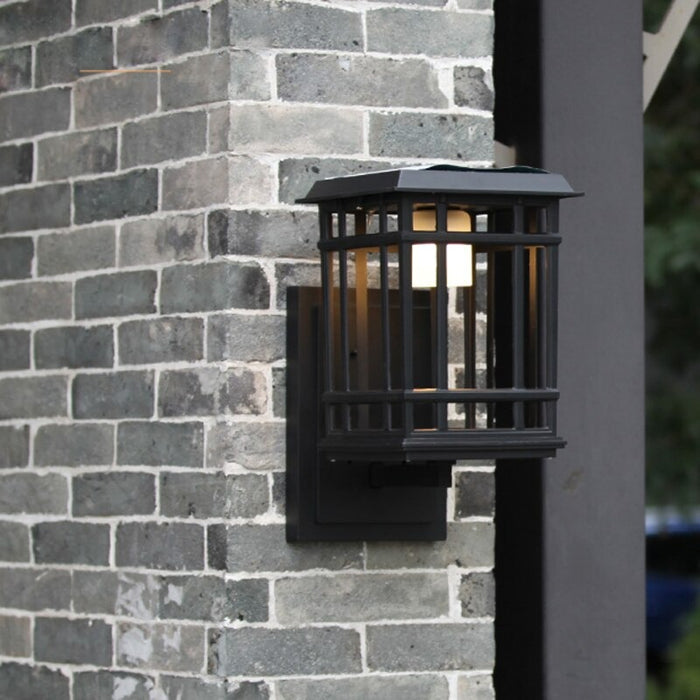 Modern Solar Outdoor LED Wall Lamp