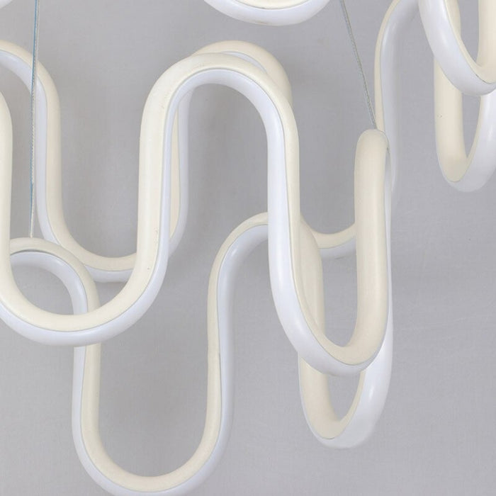 Minimalist White Aluminum Acrylic Pendant Lamp