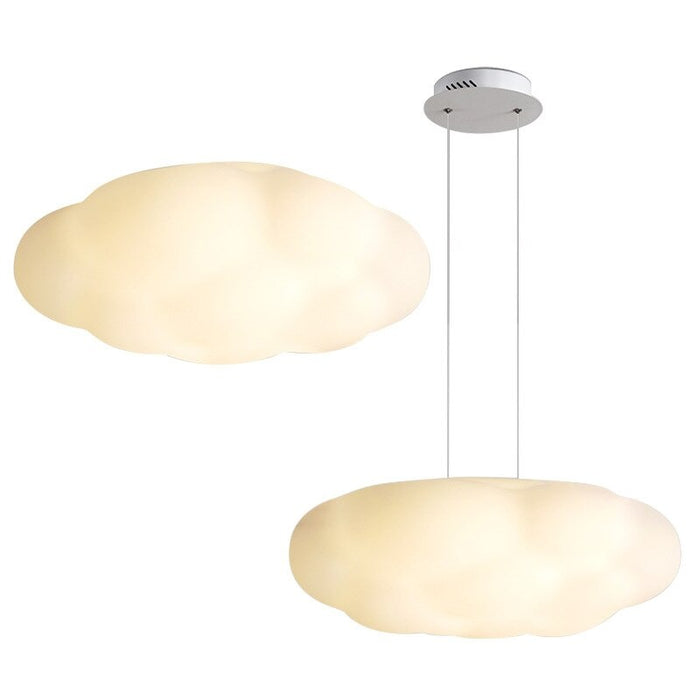 Minimalist White PE Plastic Cloud Ceiling Pendant Lamp
