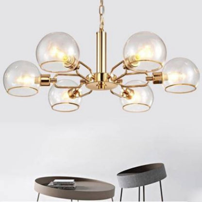 Modern Minimalist Iron Plating Chandelier