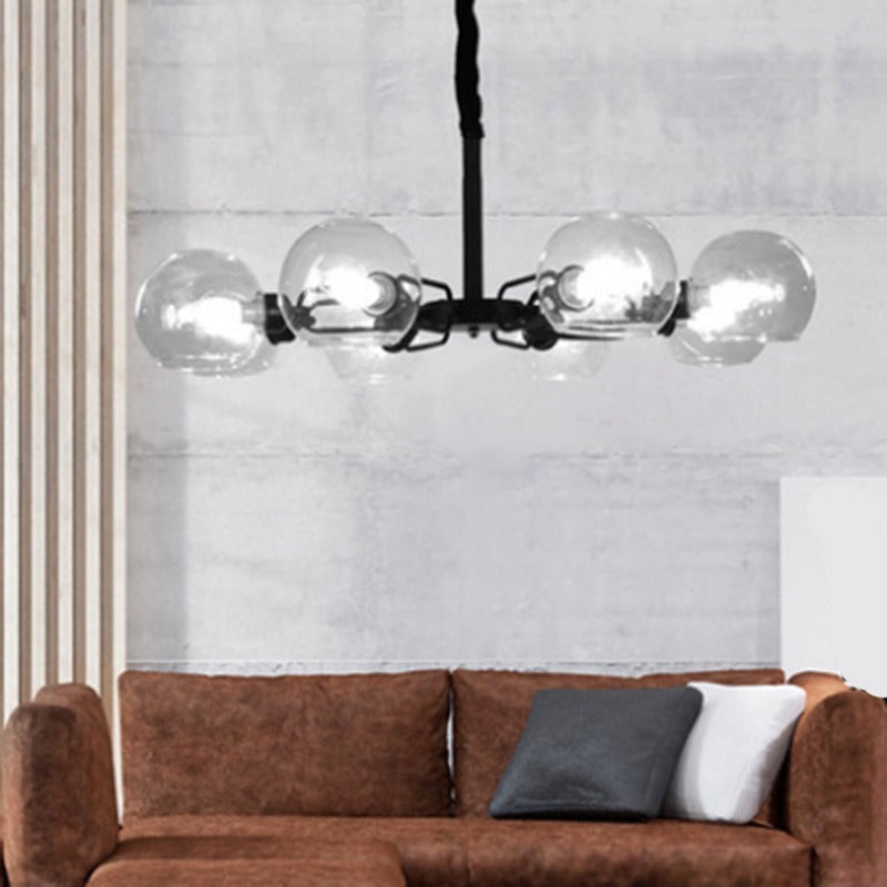 Modern Minimalist Iron Plating Chandelier