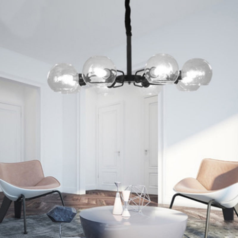 Modern Minimalist Iron Plating Chandelier