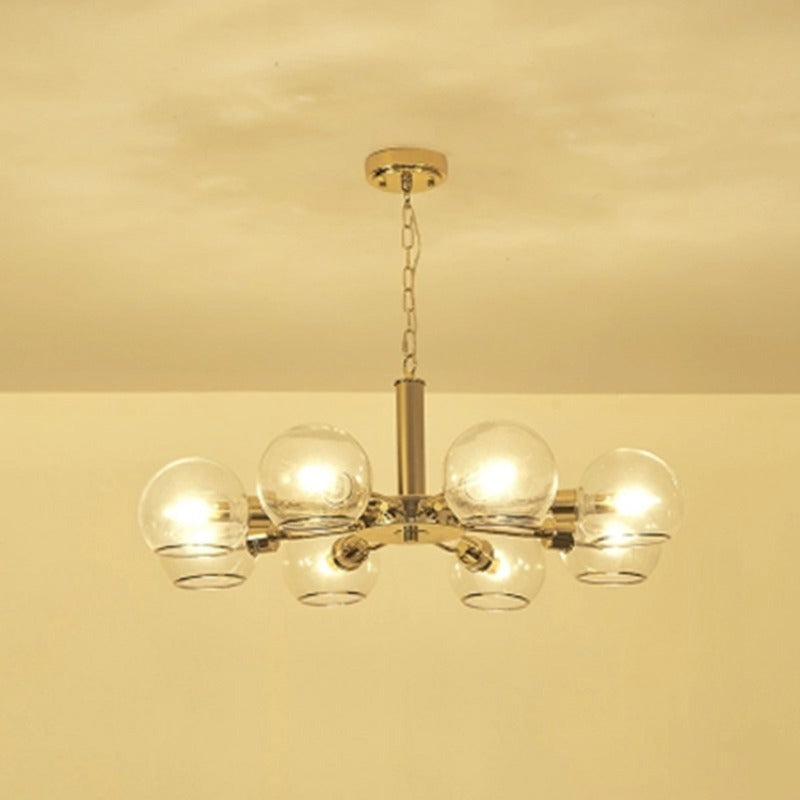 Modern Minimalist Iron Plating Chandelier