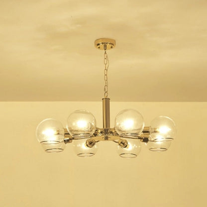 Modern Minimalist Iron Plating Chandelier