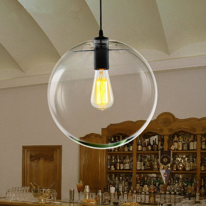 Glass Globe Design Pendant Hanging Light