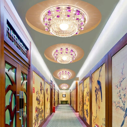 Palette Circle LED Crystal Ceiling Lamp