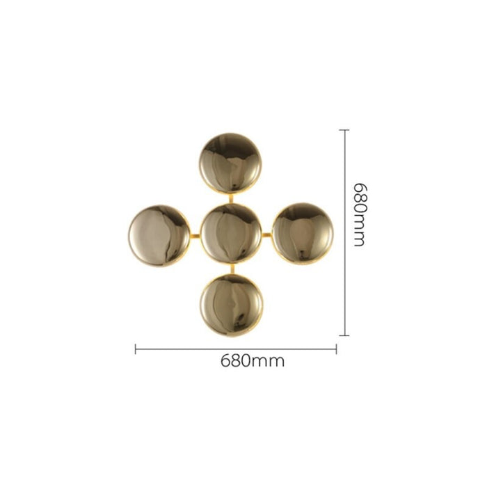 Modern Round Gold LED Wall Lamp