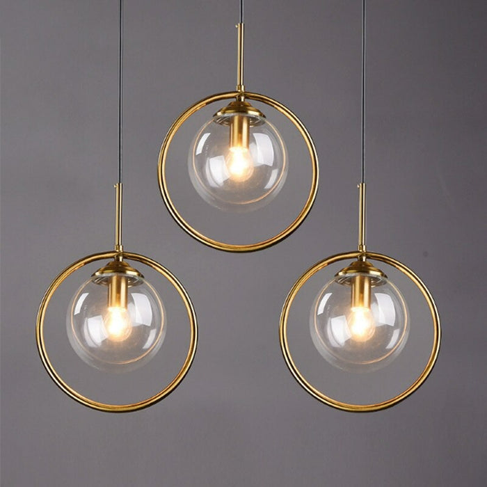 Glass Ball Single Pendant Ceiling Lamp