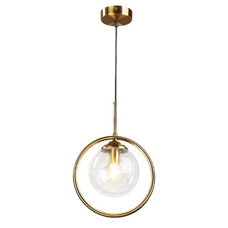 Glass Ball Single Pendant Ceiling Lamp