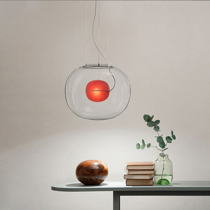 Clear Glass Ball Single Head Pendant Lamp