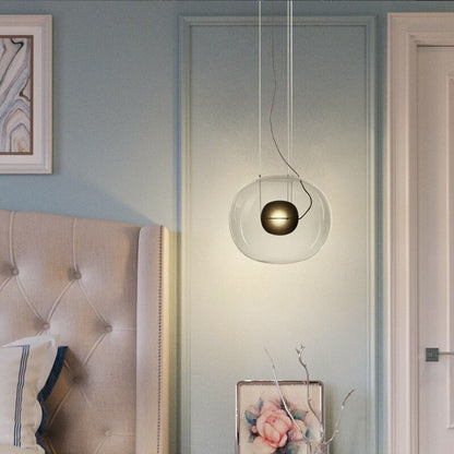 Clear Glass Ball Single Head Pendant Lamp