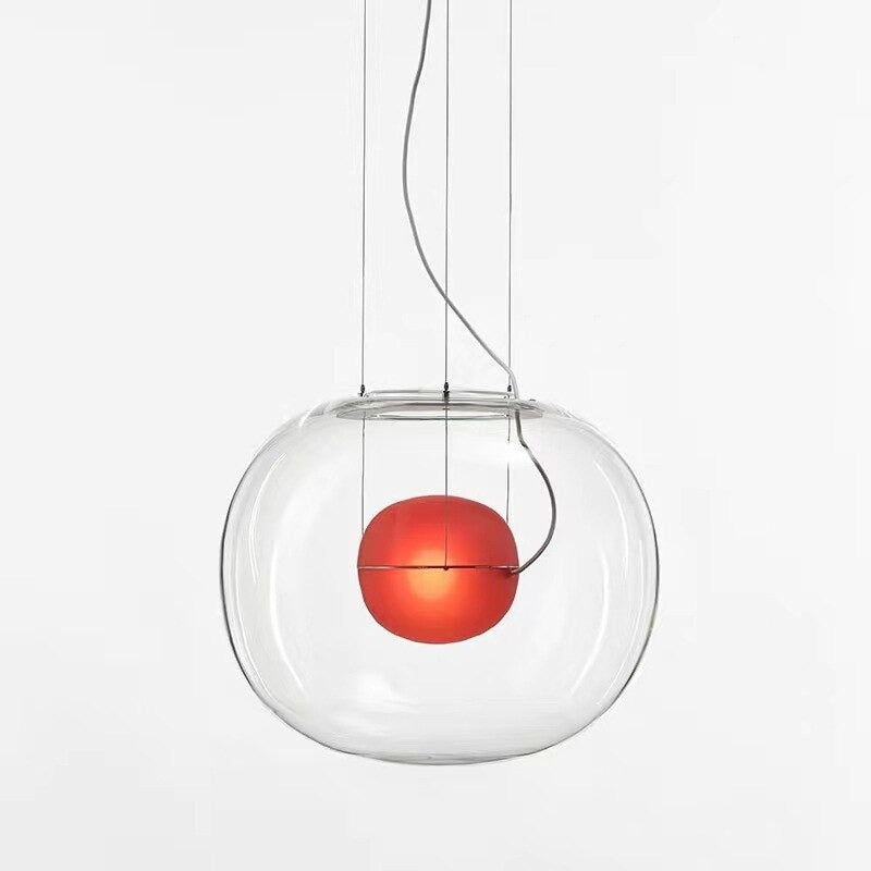 Clear Glass Ball Single Head Pendant Lamp