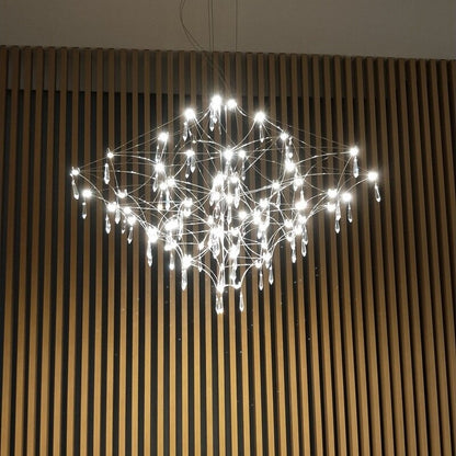 Modern Chrome Living Room Chandelier