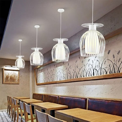 Modern Creative Black And White Iron Pendant Lamp