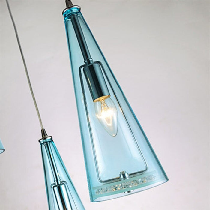 Modern Simple LED Three Head Crystal Chandelier Lamp