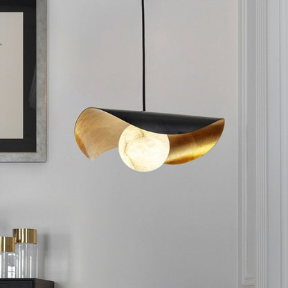 Modern Simple Single Copper Pendant Lamp