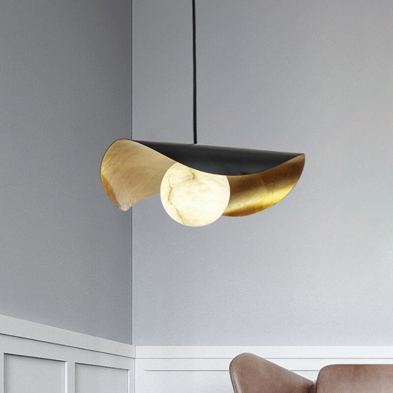 Modern Simple Single Copper Pendant Lamp