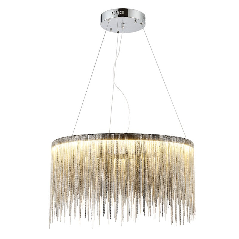 Modern Tassel Creative Iron Chain LED Pendant Light