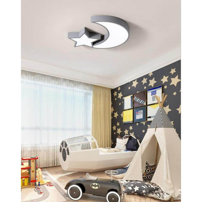 Colorful Stars And Moon Geometric Cartoon Children Ceiling Lights