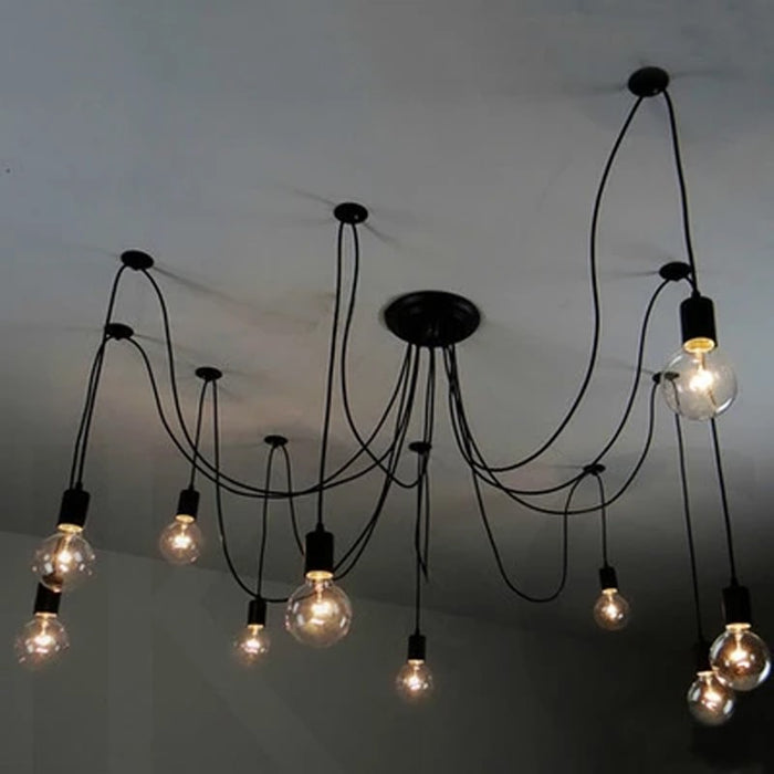Nordic Retro Edison Bulb Chandelier Light
