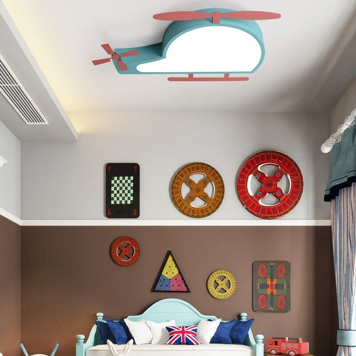 Cartoon Plane Eye Care Children's LED Ceiling Light