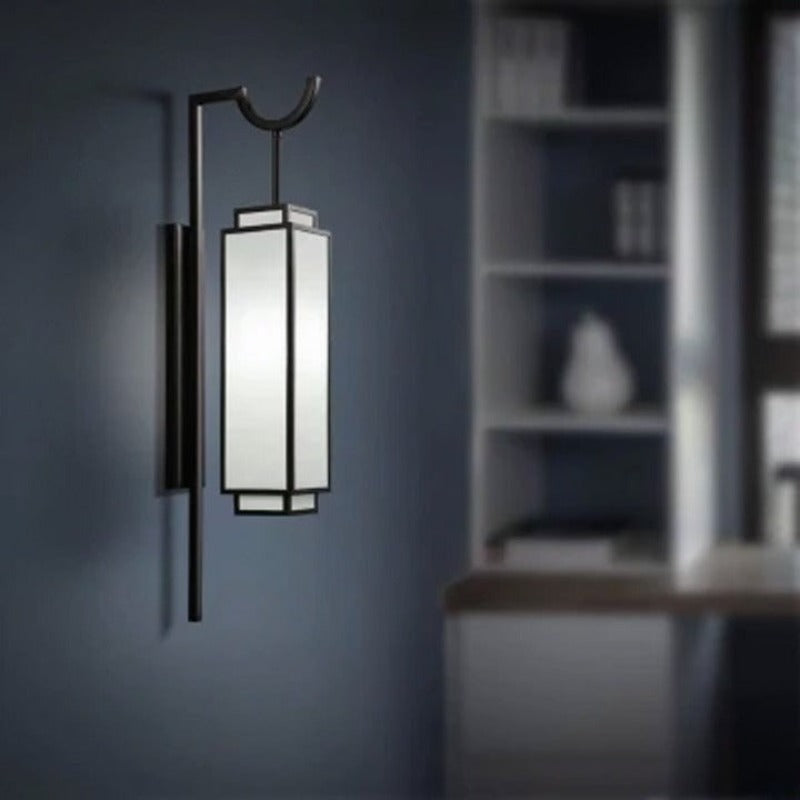 Simple Chinese Fabric Wall Lamp