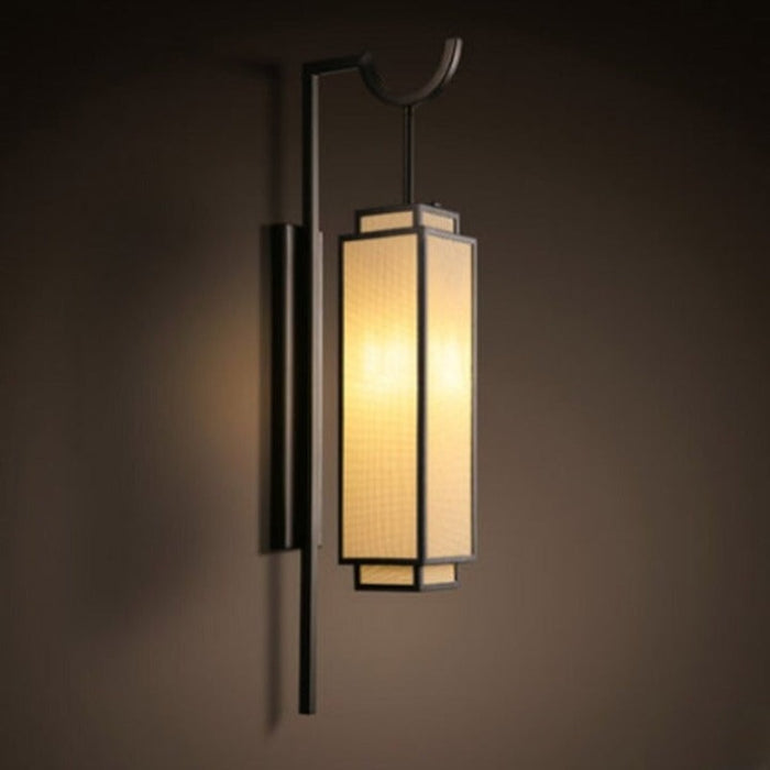 Simple Chinese Fabric Wall Lamp