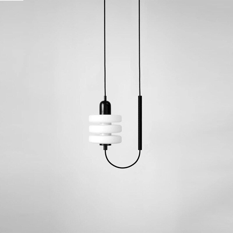 Minimalist White Glass Decoration Pendant Lamp