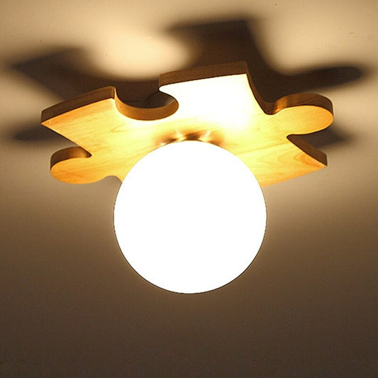 Nordic Creative Wood Ceiling Lamp