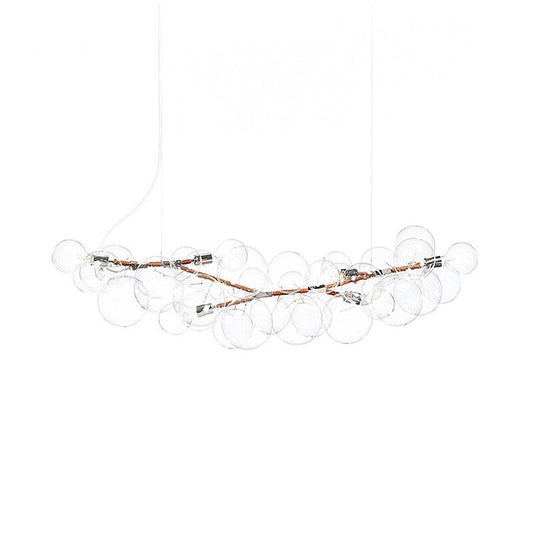 Nordic LED Clear Glass Bubble Design Chandelier Lamp