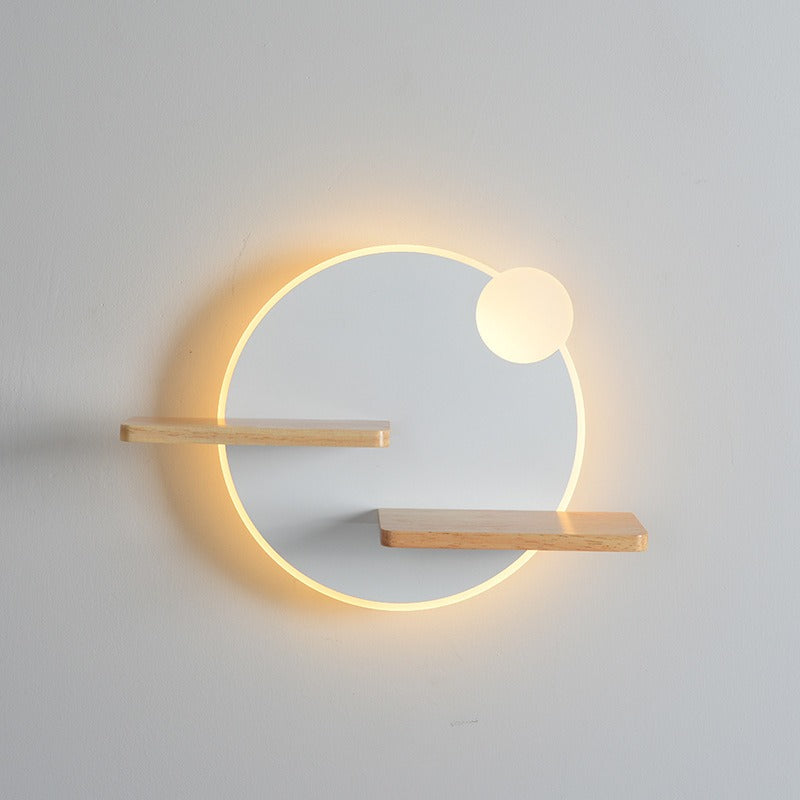 Nordic Background Wall Lamp With Wireless Charging