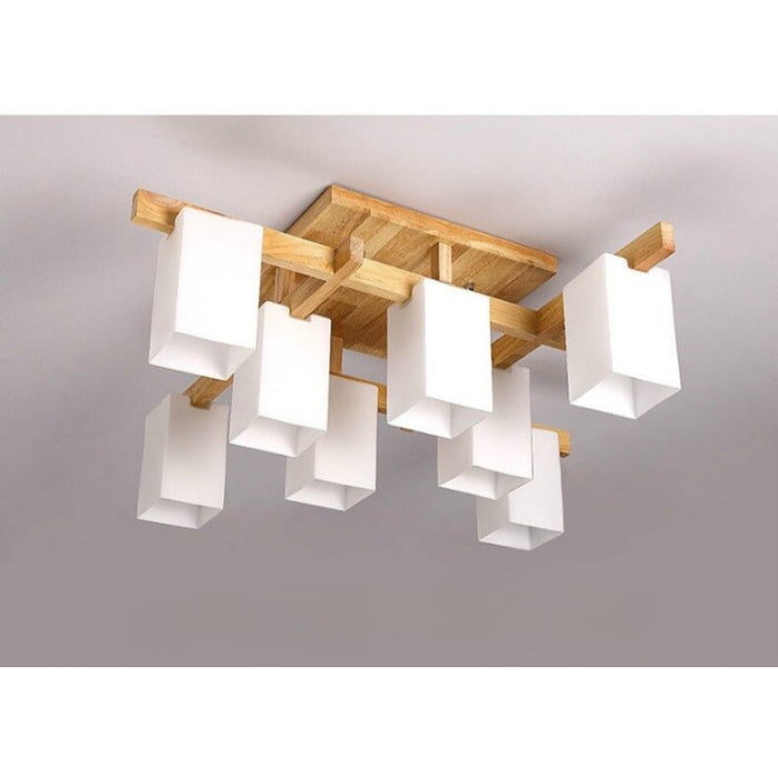 Nordic Minimalist Wooden Style LED Ceiling Lamp