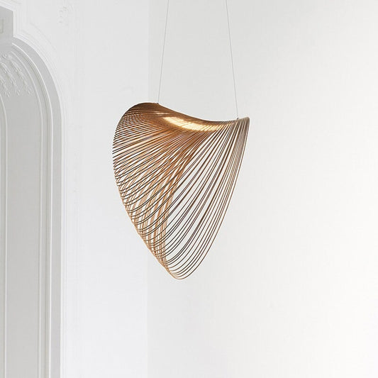 Nordic Wooden Deformation LED Chandelier Lamp