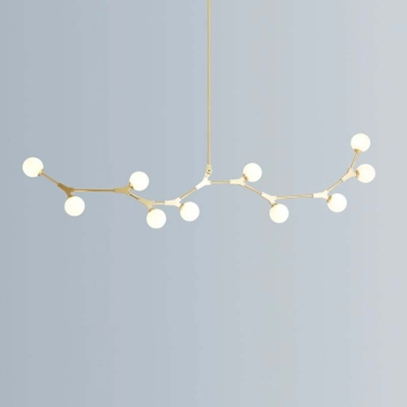 Frosted Glass Balls Design Chandelier Lamp