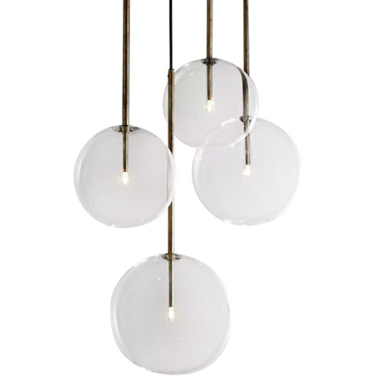 Bubble Design Single Head Glass Pendant Lamp