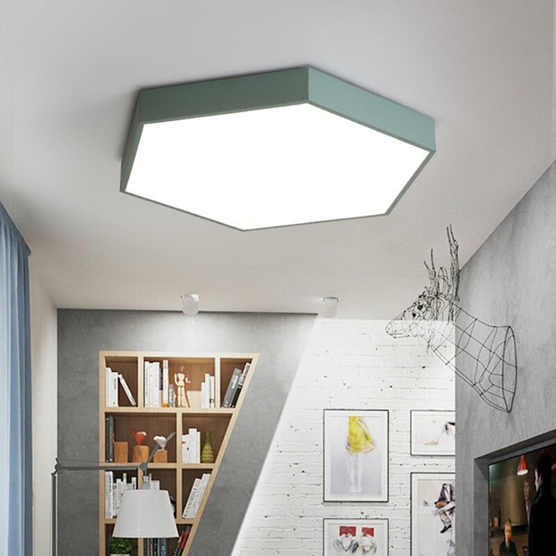 Ultra-Thin Geometric Polygon Ceiling Lamp