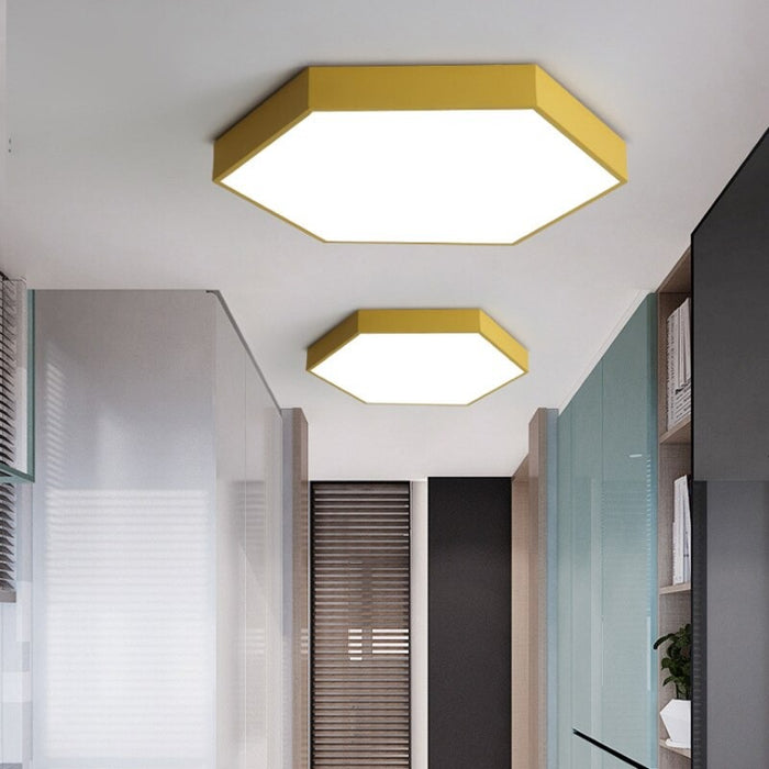 Ultra-Thin Geometric Polygon Ceiling Lamp